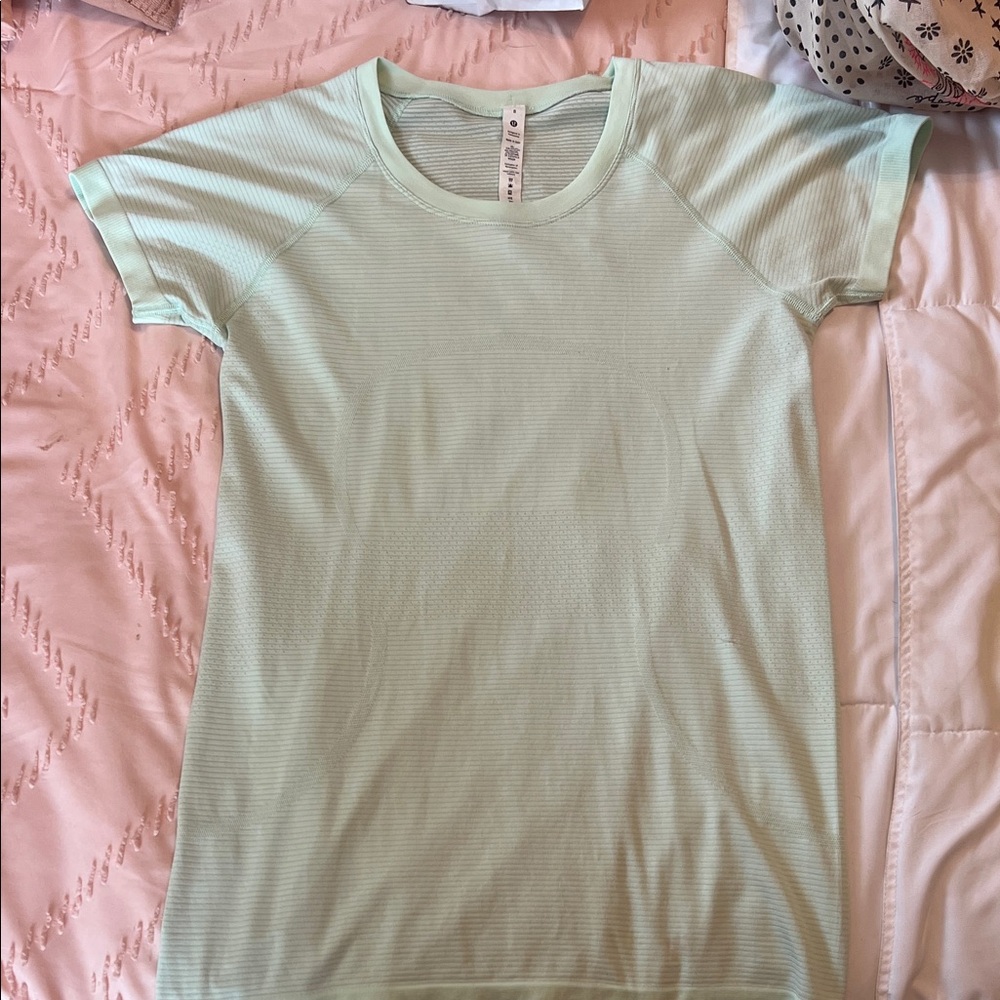 Mint Green Lululemon Swiftly Tech shirt
